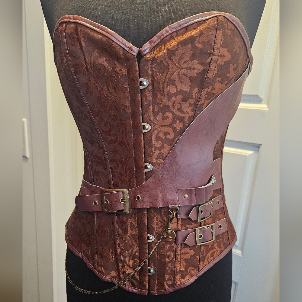 Steampunk/ Pirate Corset with Buckle Details